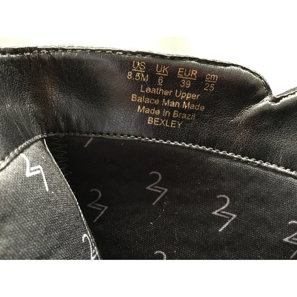 Naturalizer 27 Edit Bexley Boot Women's 8.5 Black Leather Side Zipper Almond Toe - Picture 6 of 10